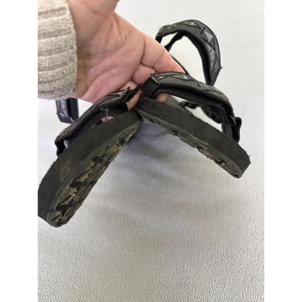 Teva Sandal Mens 12‎ Original Universal Black Straps Outdoor Water